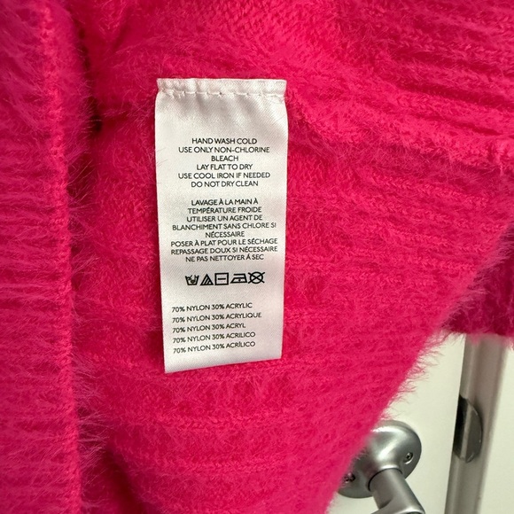 Anthropologie Flat White Turtleneck Sweater Mini Dress - Size XL - Pink Rose NWT - Picture 5 of 8